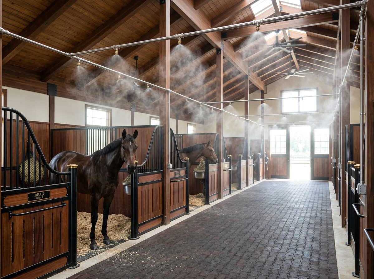 Cool Barns Misting Fan